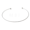 201 Stainless Steel Twist Cuff Choker Necklaces SA-CBA4A0D-01P-4