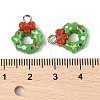 Christmas Theme Opaque Resin Pendants RESI-S08-02O-3