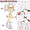 SUNNYCLUE 24Pcs Brass Stud Earring Findings KK-SC0003-91-2