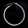 8MM 304 Stainless Steel Flat Snake Chain Necklaces WGEA08E-02-1