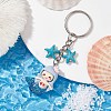 Mermaid Opaque Resin Pendant Keychain X1-KEYC-JKC00624-01-2