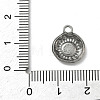 304 Stainless Steel Pendant Cabochon Settings STAS-P422-03P-3