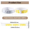 200Pcs 2 Colors VIP PP Plastic Waterproof Bracelets BJEW-SP0001-33-2