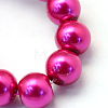 Baking Painted Pearlized Glass Pearl Round Bead Strands HY-Q003-10mm-17-3