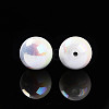 Electroplate Pearlized Glass Pearl Beads EGLA-T021-14C-01-2