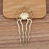 Alloy Hair Comb Findings PW-WG3438E-04-1