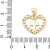 Religion Cross Brass Micro Pave Clear Cubic Zirconia Pendants CU-CBA83A6-03F-G03-3