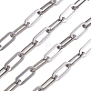 304 Stainless Steel Paperclip Chains CHS-YS0001-01P-4