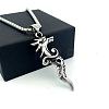 Fashion 304 Stainless Steel Dragon Head Punk Pendant Necklaces for Men TJ5102-1