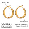 304 Stainless Steel Hoop Earrings UF4062-1-1
