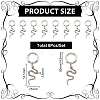 Tibetan Style Alloy Snake Pendants HJEW-AB00225-2