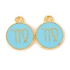 Alloy Enamel Pendants ENAM-S124-01B-16B-1