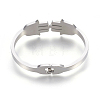 304 Stainless Steel Bangles BJEW-L643-06G-3