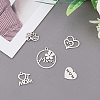 30Pcs 5 Style 201 & 304 Stainless Steel Pendants STAS-HY0001-17-3