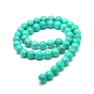 Natural Howlite Beads G-G904-8mm-04-1