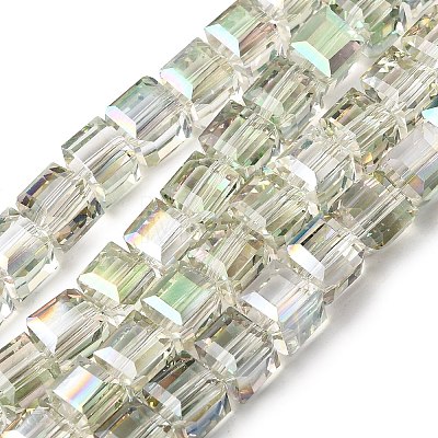 Electorplated Glass Beads EGLA-E006-1A-1