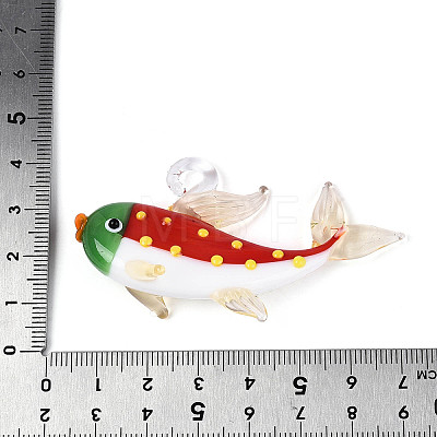 Handmade Lampwork Big Pendants LAMP-T025-04D-1
