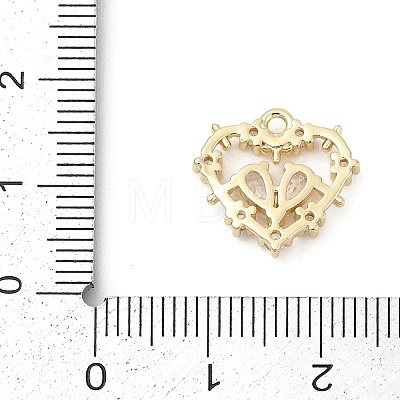 Brass Micro Pave Cubic Zirconia Pendants KK-Z094-01G-01-1