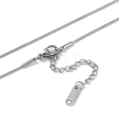 Non-Tarnish 304 Stainless Steel Pendant Necklaces NJEW-P302-06P-1