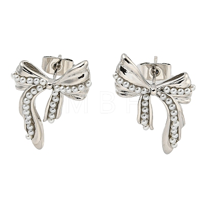 Brass Stud Earrings EJEW-P275-03P-1