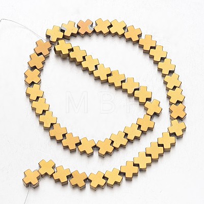 Electroplate Non-magnetic Synthetic Hematite Bead Strands G-F300-51-1