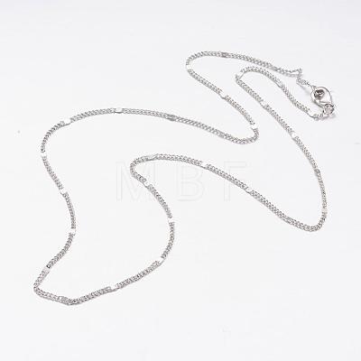 Brass Chain Necklaces MAK-L009-11P-1