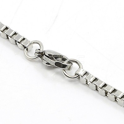 304 Stainless Steel Necklaces NJEW-F027-41-2.5mm-1