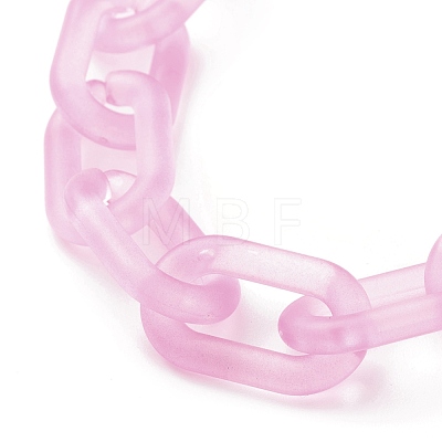 Transparent Acrylic Cable Chain Wristlet Straps HJEW-JM00665-05-1