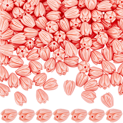 200Pcs Dyed Synthetic Coral Beads CORA-SP0001-22B-1