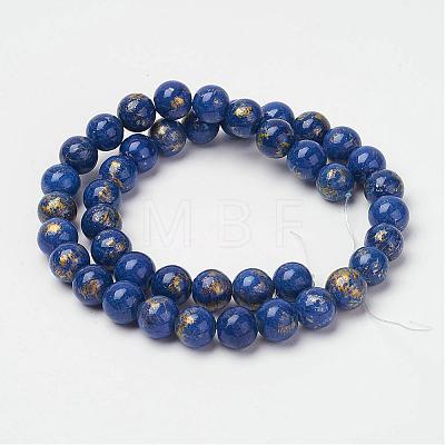 Natural Mashan Jade Beads Strands G-P232-01-G-8mm-1