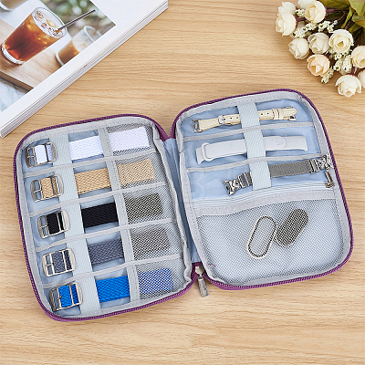 1Pc Potatble Nylon Jewelry Organizer Zipper Bags AJEW-MA0001-64B-1