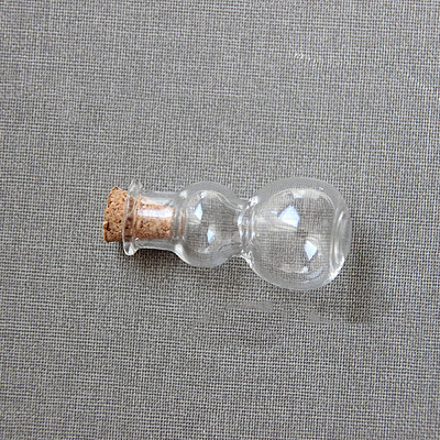 Gourd Shape Miniature Glass Bottles BOTT-PW0008-04-1