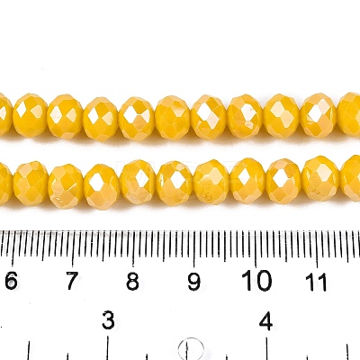 Electroplate Glass Beads Strands EGLA-A044-P4mm-A29-1