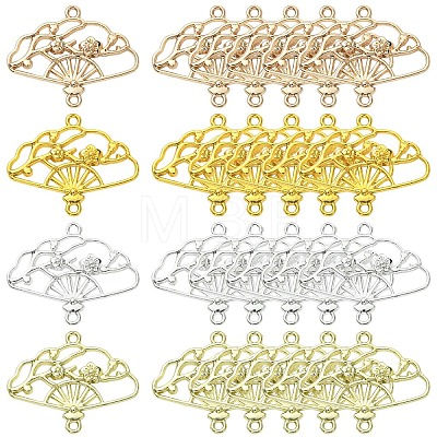 40Pcs 4 Colors Alloy Hollow Connector Charms FIND-YW0010-91-1