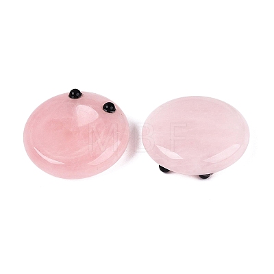 Natural Rose Quartz Thumb Worry Stone G-Q602-12E-1