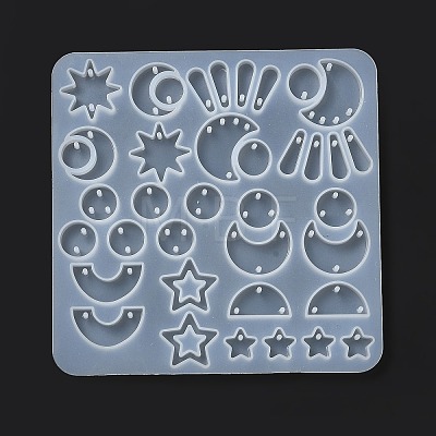 DIY Silicone Pendant Molds X-DIY-G079-12B-1