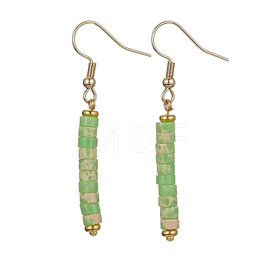 Natural & Synthetic Mixed Gemstone Beaded Dangle Earrings EJEW-JE05481-1