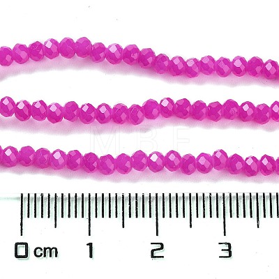 Baking Painted Imitation Jade Glass Bead Strands DGLA-A034-J2MM-A28-1