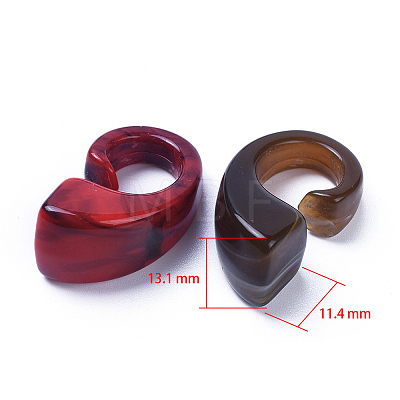 Acrylic Beads OACR-S021-11-M-1