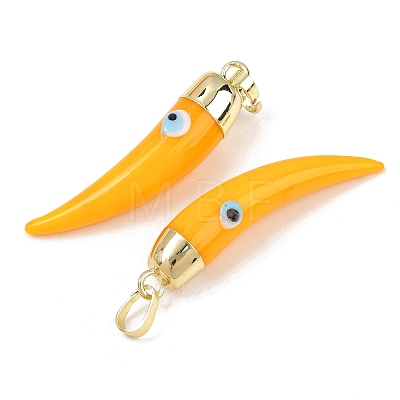 Handmade Evil Eye Lampwork Pendants LAMP-F031-01G-06-1