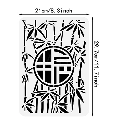 PET Hollow Out Drawing Painting Stencils DIY-WH0422-0033-1
