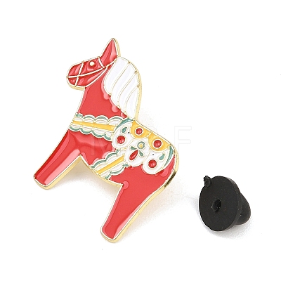 Horse Enamel Pins JEWB-L023-05B-G-1