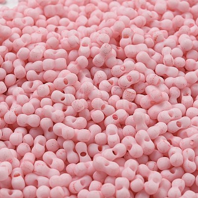 Macaron Color Opaque Frosted Glass Seed Beads SEED-K009-12B-08-1