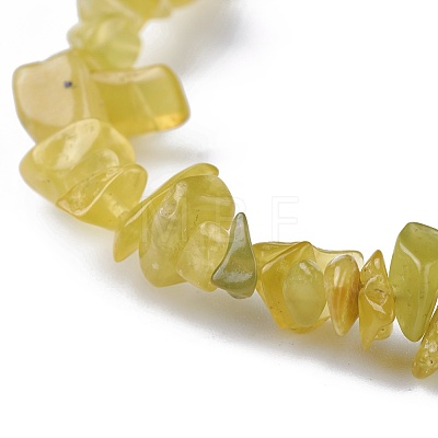 Natural Jade Beads Stretch Bracelets BJEW-JB04152-06-1