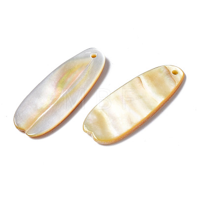 Natural Yellow Shell Pendants SHEL-N026-160B-1
