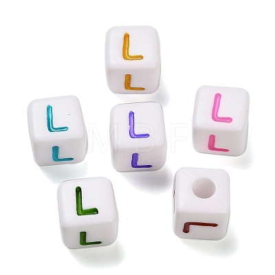 Opaque Acrylic Beads OACR-I022-01L-1