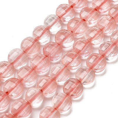 Cherry Quartz Glass Beads Strands G-C179-A6mm-16-1