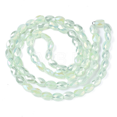 Electroplate Glass Beads Strands X-EGLA-S194-11A-B04-1