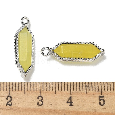 Natural Korean Jade Faceted Double Terminal Pointed Pendants G-G181-05P-03-1