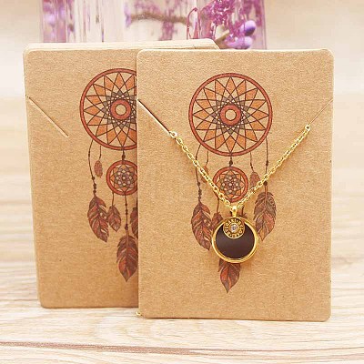 Cardboard Necklace Display Cards CDIS-F002-06A-1